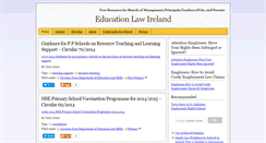 Desktop Screenshot of educationlawireland.com