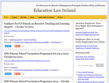 Tablet Screenshot of educationlawireland.com